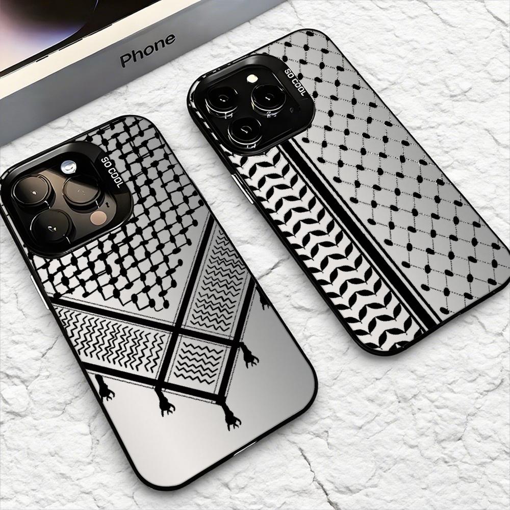 Matte Pc Case - 케피예 팔레스타인 아이폰 17 16 15