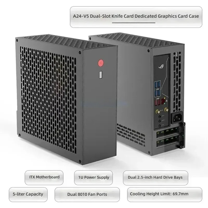 5리터 미니 A24-V5 2.0 듀얼 슬롯 싱글 디스플 - Pc Chassis 리뷰 및 가격