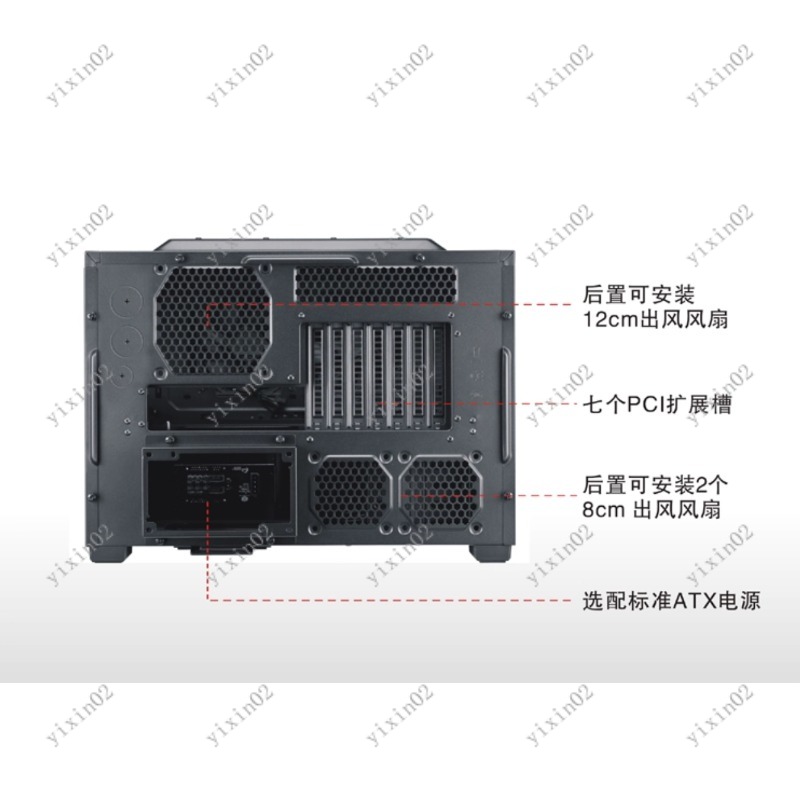 ATX 마더보드 컴퓨터 케이스 - 수평 배치 듀얼 팬  - Atx Case 리뷰 및 가격