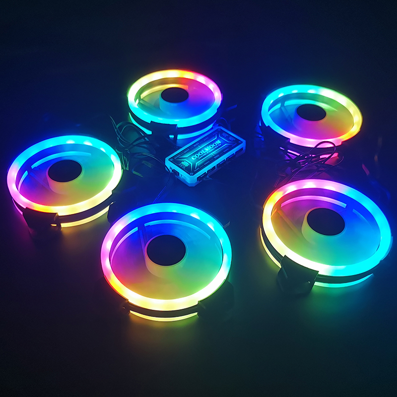 쿨문 케이스 팬 PC 쿨링 RGB 팬(IR 리모컨 포함 - Case Fan Controller 리뷰 및 가격