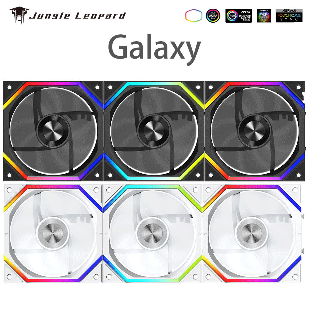정글 레오파드 갤럭시 프리즘 XH, 흐르는 듯한 조명  - Pc Chassis 리뷰 및 가격